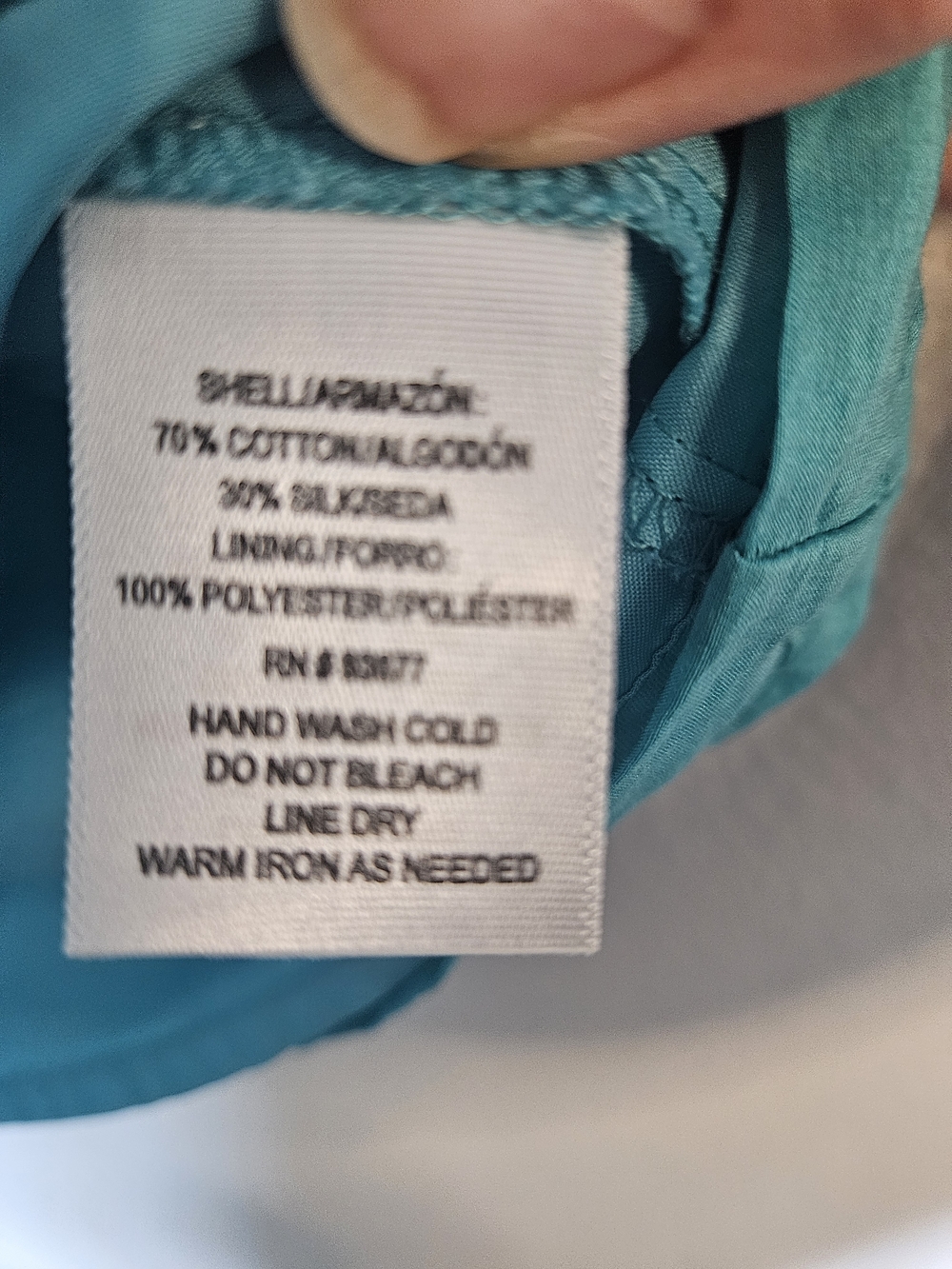 A.N.A Turquoise Ruffle V-Neck Women's Top - Picture 9 of 16